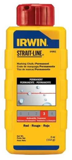 Irwin 4-Ounce Red Powder Permanent Marking Chalk Refill