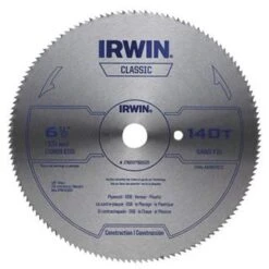 Irwin 6-1/2-Inch X 140-Tooth Circular Steel Saw Blade