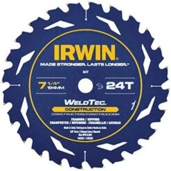 Irwin 7-1/4-Inch 24 Tooth Circular Saw Blade With WeldTec