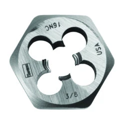 Irwin 9436 Machine Screw Die, 3/8-24 Thread, NF Thread, Right Hand Thread, HCS