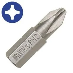 Irwin #3-1/4 Hex X 1-Inch Phillips Insert Bit