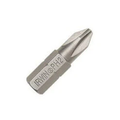Irwin Insert Bit, #3 Drive, Phillips Drive, 1/4 In Shank, Hex Shank, S2 Steel