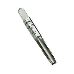Irwin 8120 Fractional Tap, 1/4 In- 20 NC Thread, Plug Tap Thread, 4-Flute, HCS