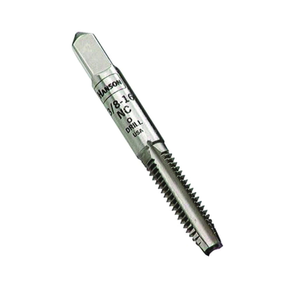 Irwin 8136 Fractional Tap, 3/8-24 Thread, Plug Tap Thread, 4-Flute, HCS