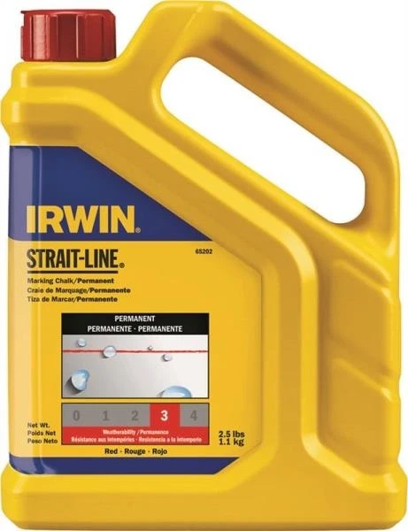 Irwin 2-1/2-Pound Red Powder Permanent Marking Chalk Refill