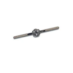 Irwin 12026 Adjustable Die Stock Handle, 1 In Die, Hexagon, Round Die, Knurled Handle, Steel