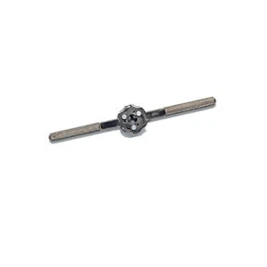 Irwin 12026 Adjustable Die Stock Handle, 1 In Die, Hexagon, Round Die, Knurled Handle, Steel