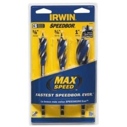 Irwin 3-Piece Speedbor Max Speed Woodboring Drill Bit