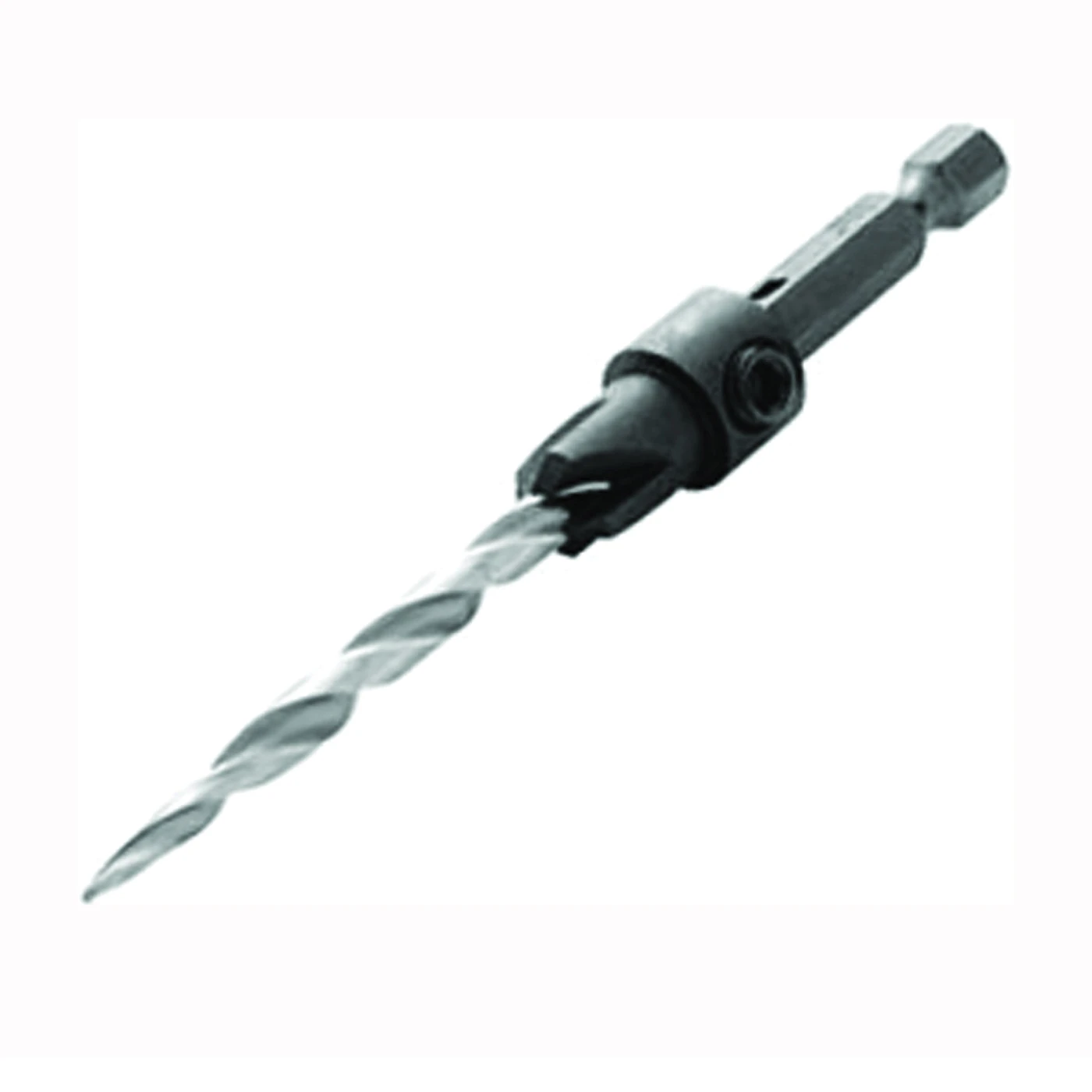 Irwin 1882630 Drill Bit, 7/64 In Dia, 3-3/8 In OAL, Countersink, 4-Flute, 1/4 In Dia Shank
