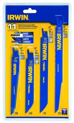 Irwin Bi-Metal Reciprocating Saw Blade Set, 11-Piece