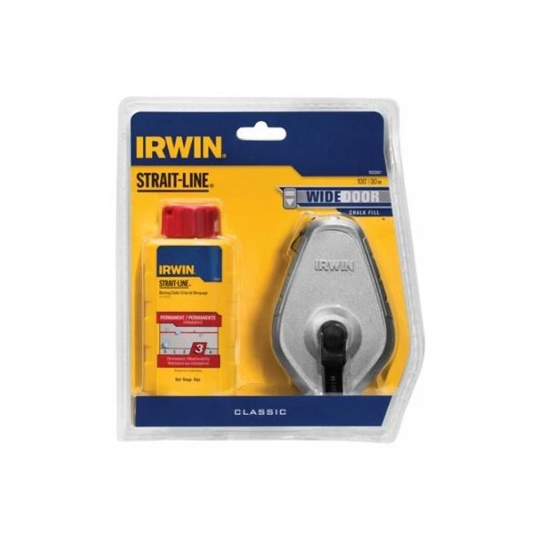 Irwin 100' ALU RED Chalk Reel