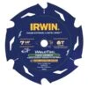 Irwin WeldTec 7-1/4 In. D X 5/8 Tungsten Carbide Tipped Fiber Cement Blade 6 Teeth 1 Pc