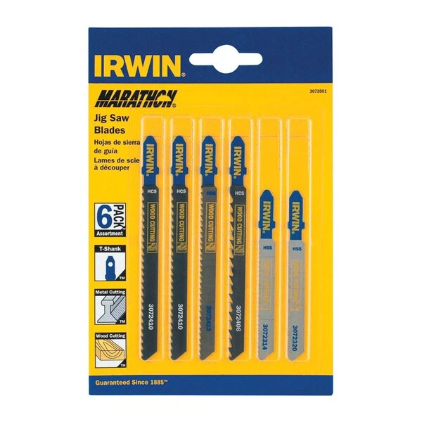 Irwin Jigsaw Bld T-Shank 6Pc