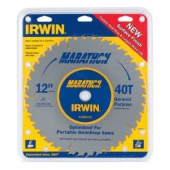 Irwin SAW BLADE 12"" 40T THIN KERF