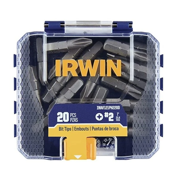 Irwin Phillips #2 X 1 In. L Screwdriver Bit Set Steel 20 Pc