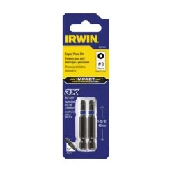 Irwin IMPACT SQR BIT #3X2""L 2P