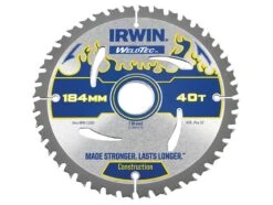 IRWIN® 1897370 Weldtec Circular Saw Blade 184 X 30mm X 40T ATB IRW1897370