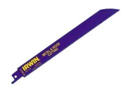 Irwin Sabre Saw Blade 810R 200mm Metal & Wood Cutting Pack Of 5 IRW10504157