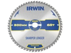 Irwin Construction Table & Mitre Circular Saw Blade 300 X 30mm X 60T IRW1897452