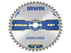 Irwin Construction Table & Mitre Circular Saw Blade 300 X 30mm X 48T ATB IRW1897451