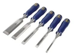 Irwin Marples TM444/S5 M444 Bevel Edge Chisel Blue Chip Handle Set 5 Piece MAR444S5