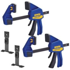 Irwin Quick Grip Medium Duty 150mm 6 Inch Bar Clamp Level Stand Pack Q/G506QCN