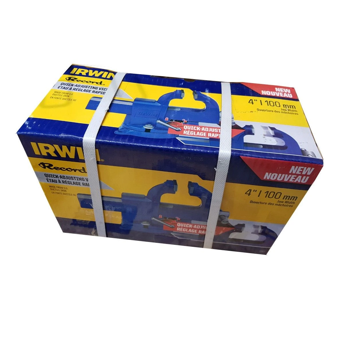 Irwin Record Quick Release 4" Vice And Anvil S.G Ductile Iron Swivel Base RECQA4 - Image 2