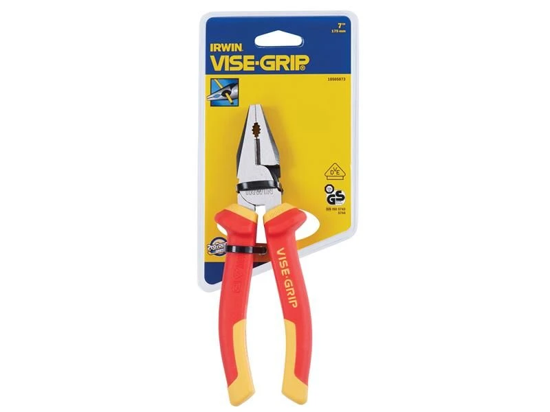 IRWIN Vise-Grip 10505873 VDE Combination Pliers - High Leverage 175mm VIS10505873 - Image 4