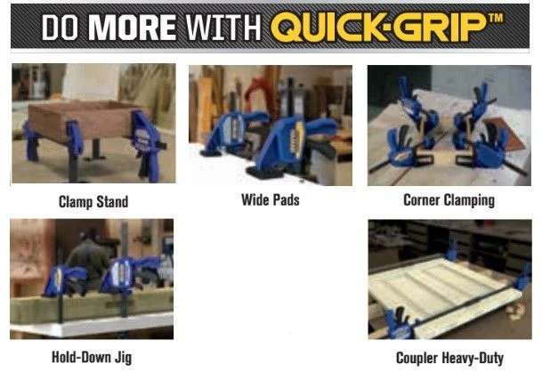 Irwin Quick Grip Q/GXP12N Heavy Duty 300mm 12 Inch Bar Clamps Stand Pack - Image 5