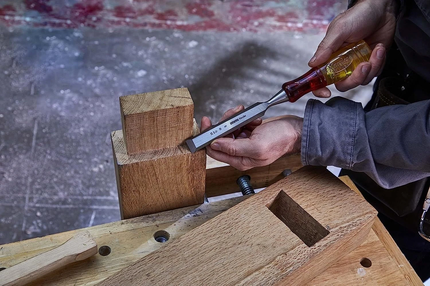 Irwin Marples TM373/2 M373 Bevel Edge Chisel Splitproof Handle 50mm 2in MAR3732 - Image 5