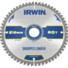 Irwin Construction Mitre Circular Saw Blade 216 X 30mm X 60T ATB/Neg IRW1897397