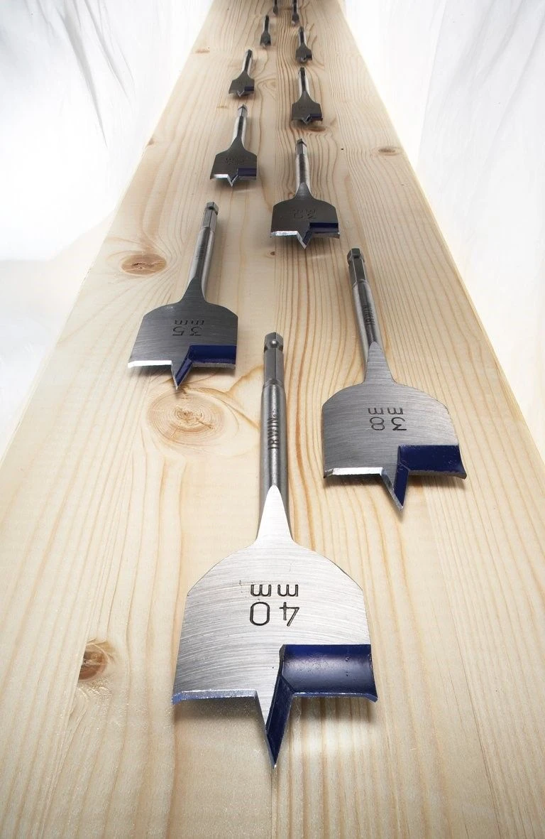 Irwin 6 Piece Blue Groove Flat Bit Set 4 X Faster Cut 10, 13, 16, 19, 22 & 25mm - Image 4