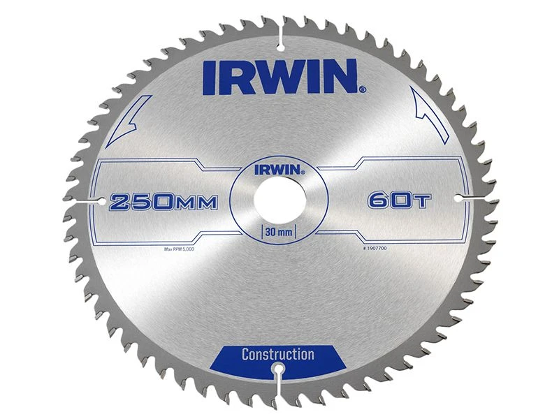 Irwin General Purpose Table & Mitre Saw Blade 250 X 30mm X 60T ATB IRW1907700