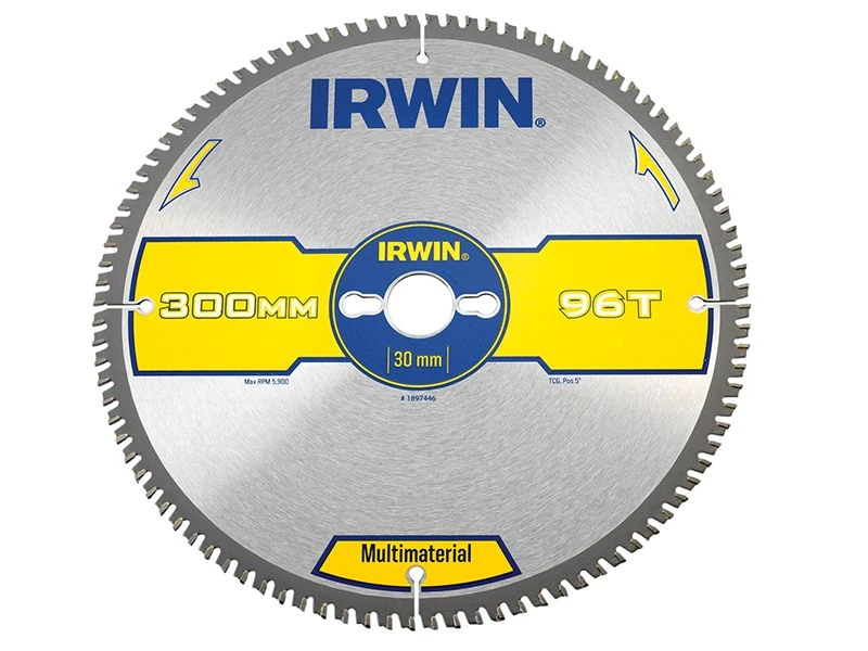 Irwin Multi Material Circular Saw Blade 300 X 30mm X 96T TCG IRW1897446