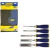 Irwin Marples MARS500S5W Bevel Edge 5 Piece Chisel Set With Strike Cap Pro Touch
