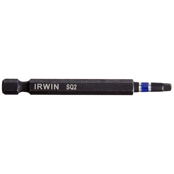 Irwin Tools Impact Performance Series Square Recess Power Bit #2, 3 In.