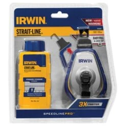 Irwin Industrial 1932887 100 Ft. Speed Line Pro Chalk Reel; Blue