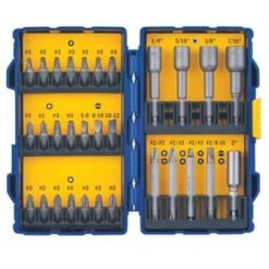 Irwin Insert Bit, Steel, SAE, Metric, #1, 1/4", Hex