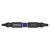 Irwin Insert Bit, SAE, 1/4", Hex, T10/T15, PK2