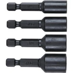 Irwin Nutsetter, Steel, Impact Rated, PK4