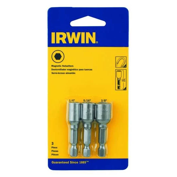Irwin Nutsetter, 1/4", 5/16", 3/8", Stl