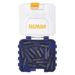 Irwin Insert Bit, Steel, Metric, #1, 1/4", Hex, PK20