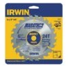 Irwin 6-1/2", 24-Teeth Circular Saw Blade, Steel