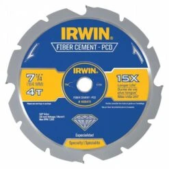 Irwin 7-1/4", 4-Teeth Circular Saw Blade, Steel